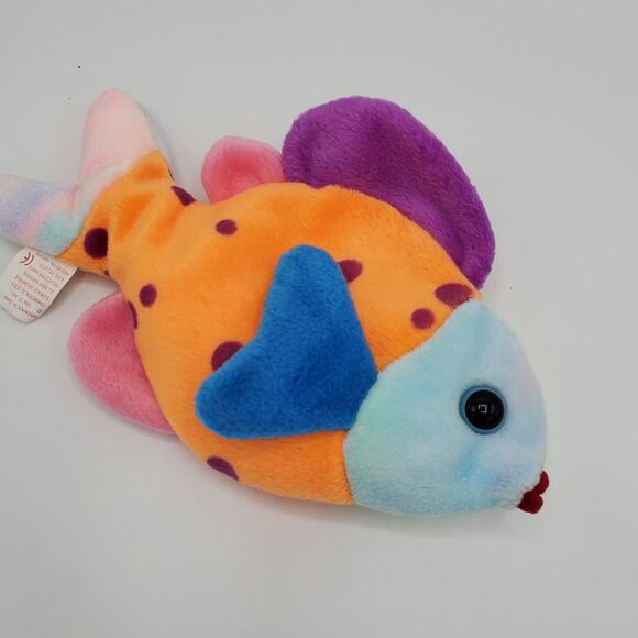 TY Beanie Baby LIPS Fish Vintage 1999 Plush Stuffed Animal - Picture 7 of 7